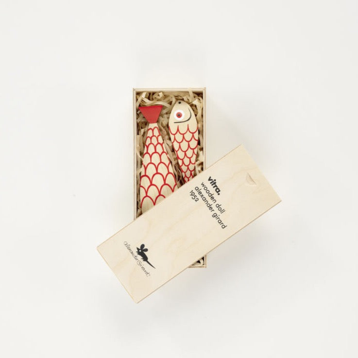 Wooden Dolls Mother Fish & Child