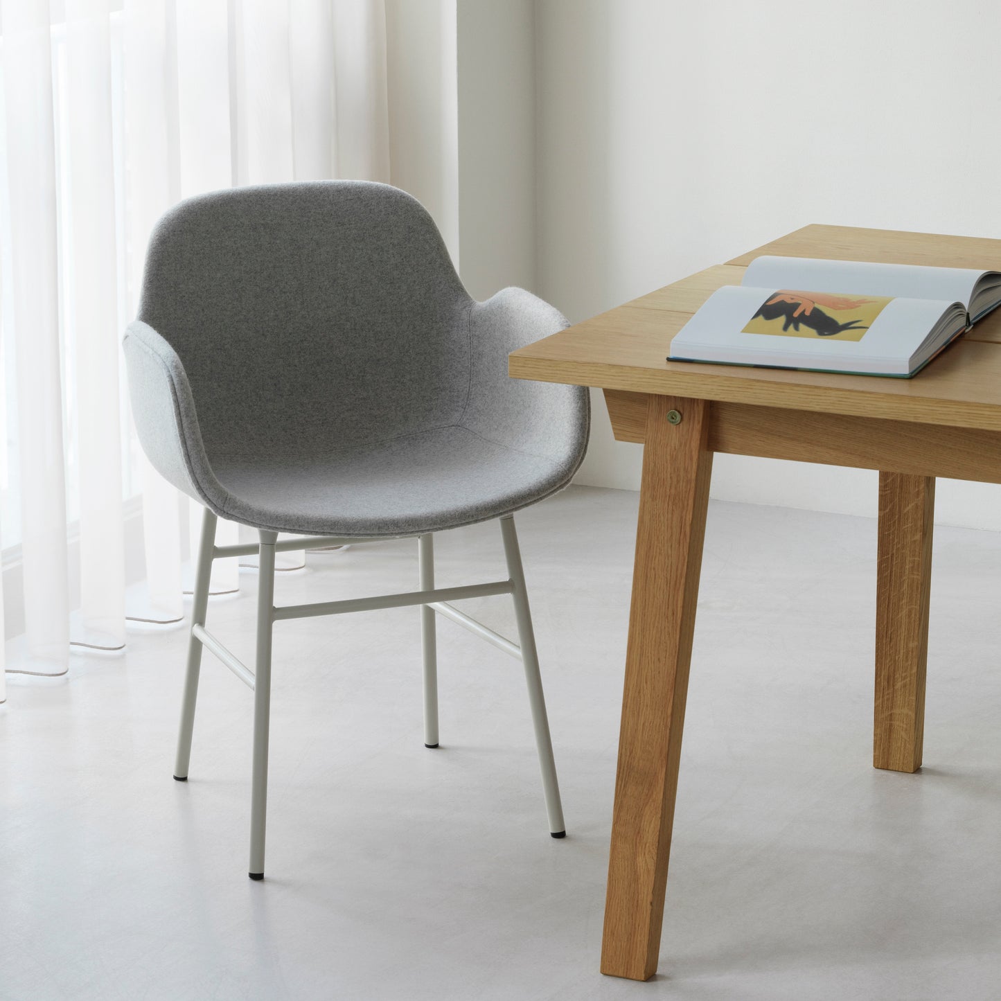 Form Armchair - Steel