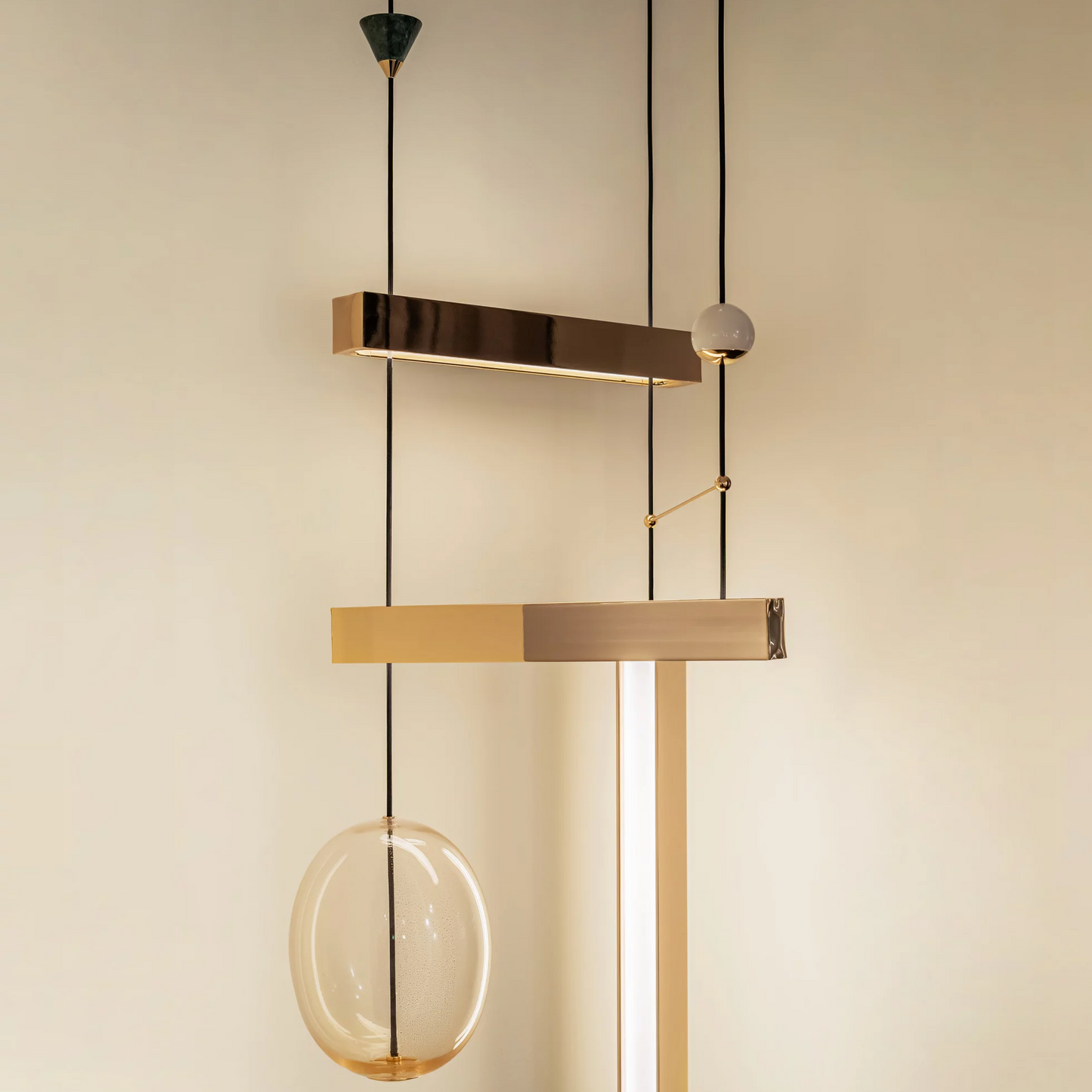 Milky Way Chandelier Vertical