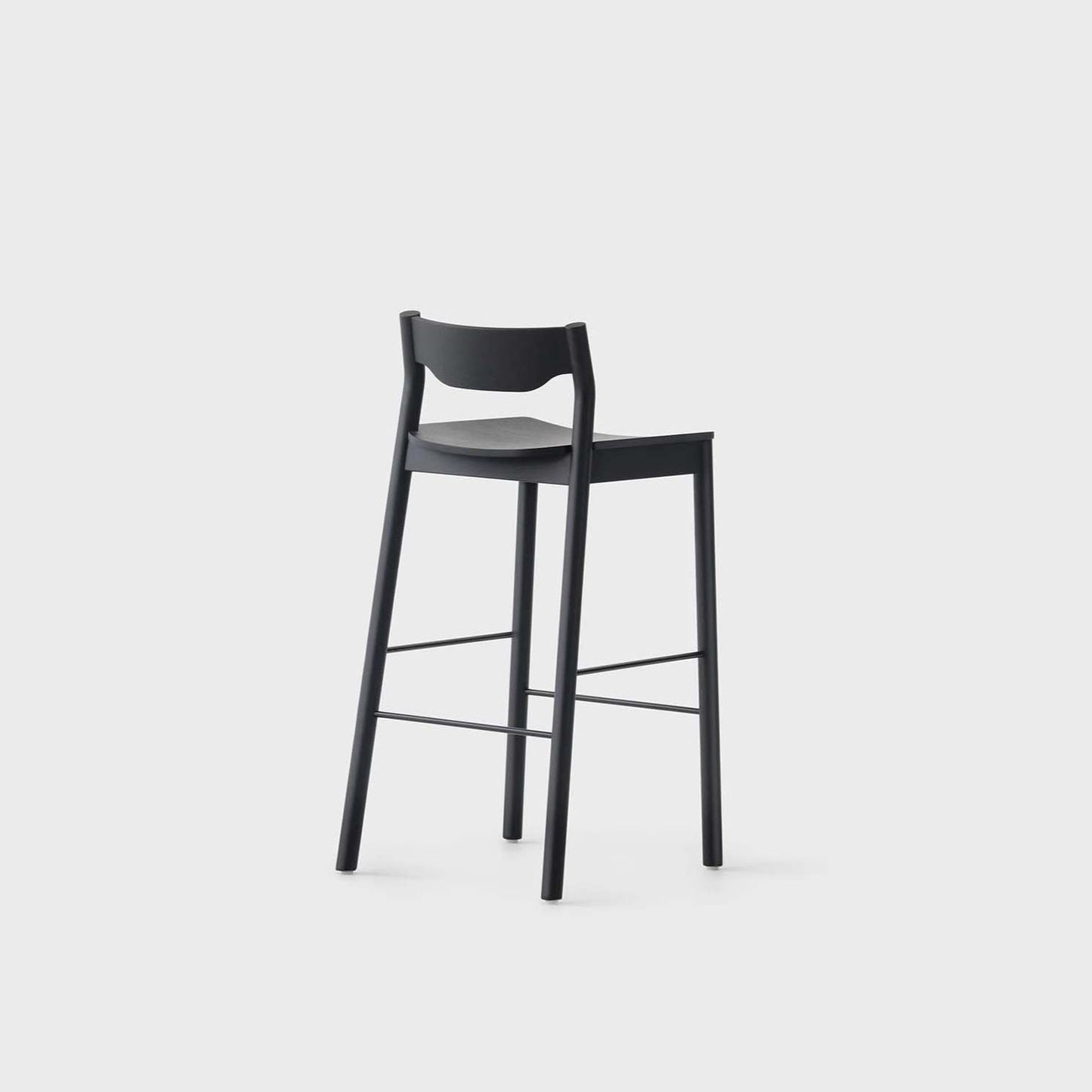 Tangerine Stool with Back