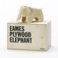 Miniature Plywood Elephant Natural