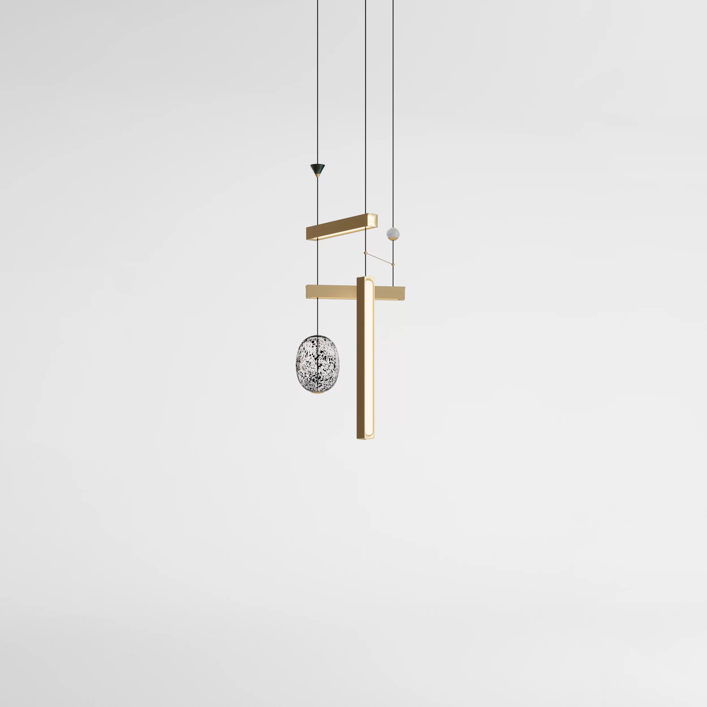 Milky Way Chandelier Vertical