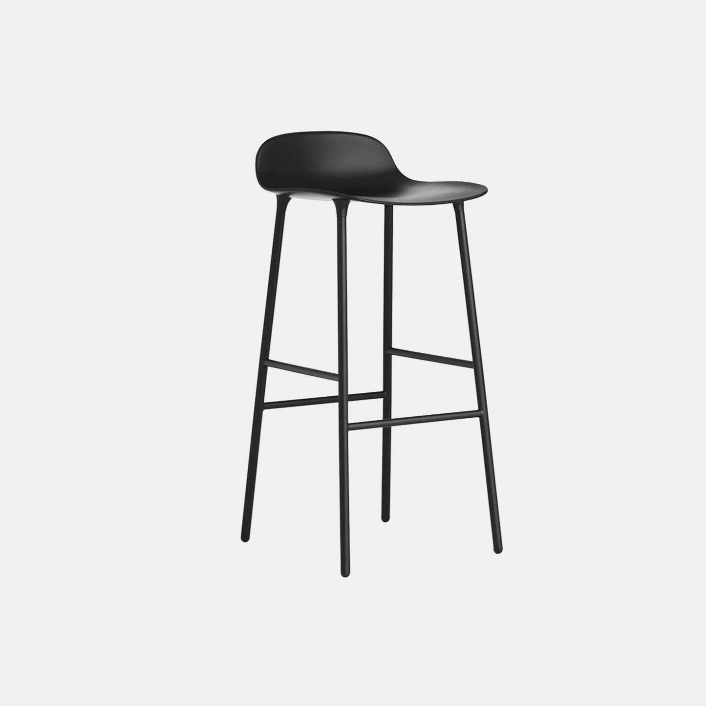 NC Form stool white steel 750Hmm