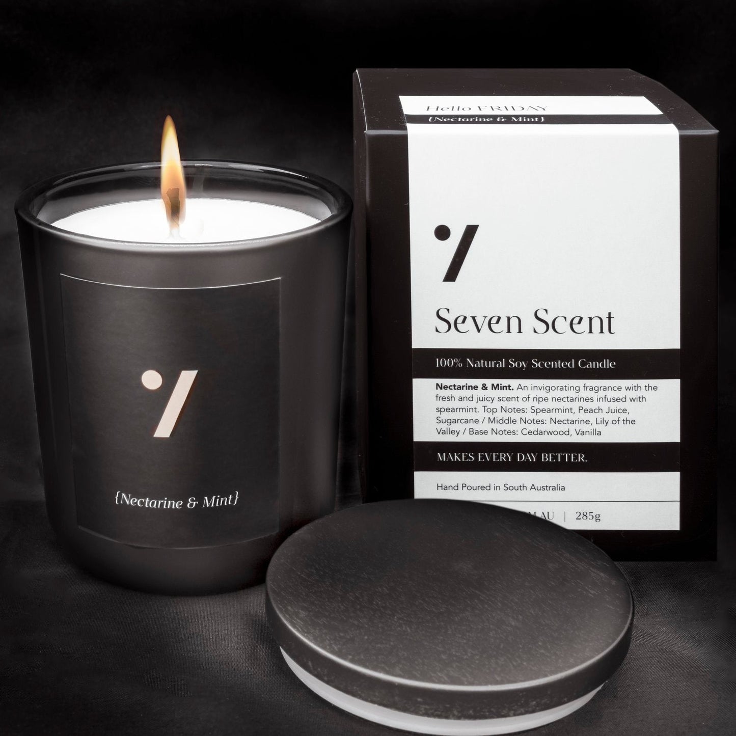 Noir Candle Collection - Friday (Nectarine & Mint)