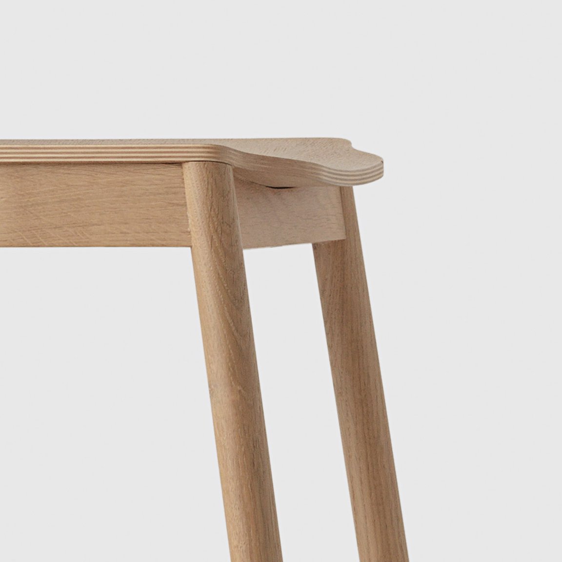 Tangerine stool no back