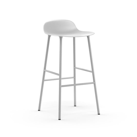 NC Form stool white steel 750Hmm
