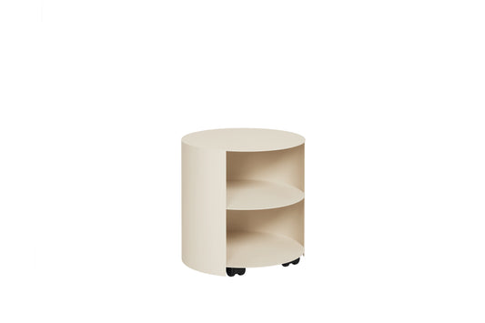 Hem Hide side table ivory