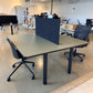 Moto Double fixed height workstation