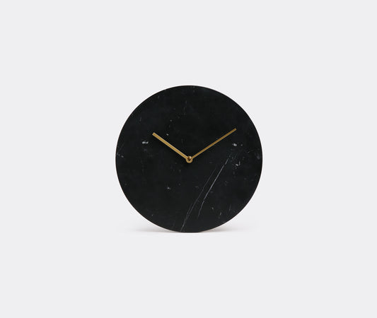 Menu Norm marble wall clock black