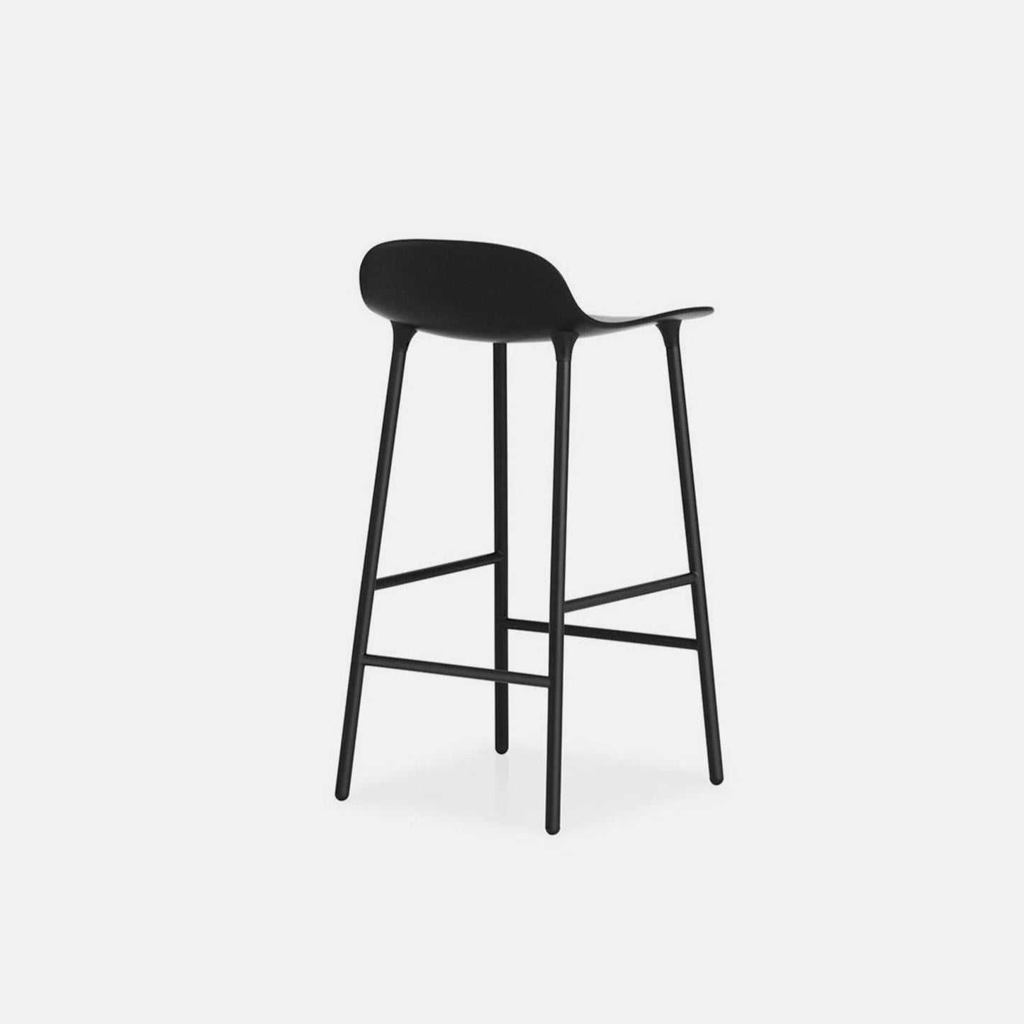 Form Bar Stool - Steel and Poly