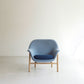 Drape lounge chair - Low back Oak