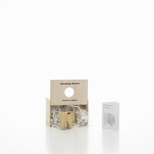 Miniature Plywood Elephant Natural