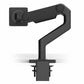 Humanscale M8.1 single monitor arm, black, clamp mount