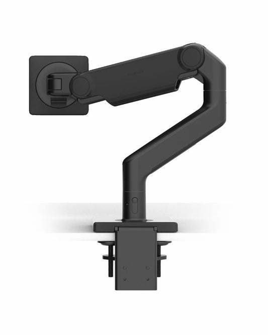 Humanscale M8.1 single monitor arm, black, clamp mount